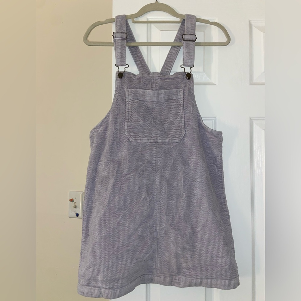 ADORABLE lavender corduroy overall dress